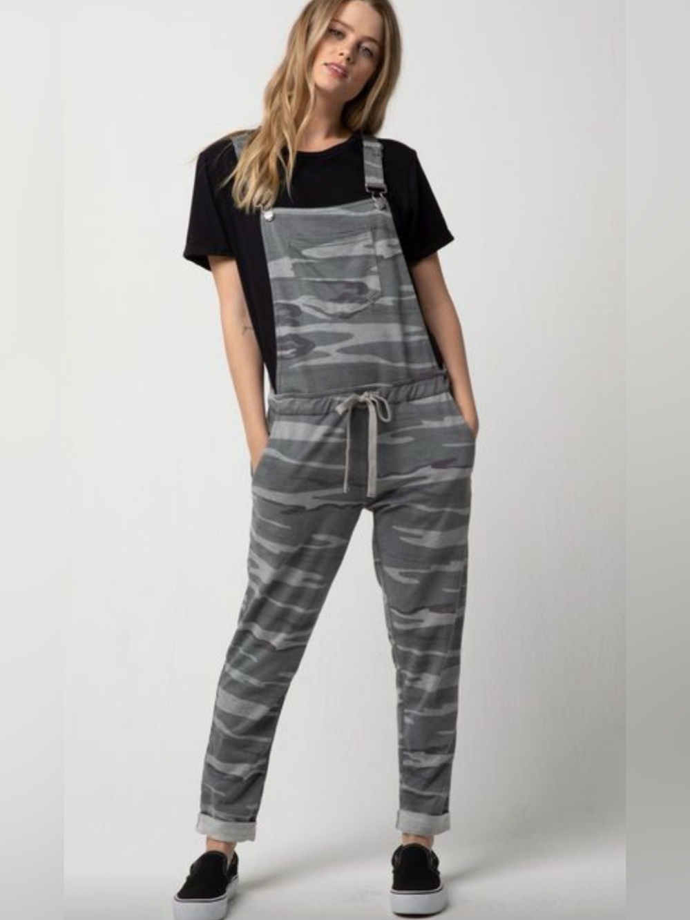 NWT. OTHERS FOLLOW Camo Women’s Overalls Size SMALL
